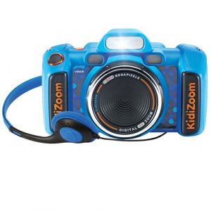Vtech Appareil photo numérique Kidizoom Duo FX bleu 8 MP avec zoom optique 4x et 2 objectifs