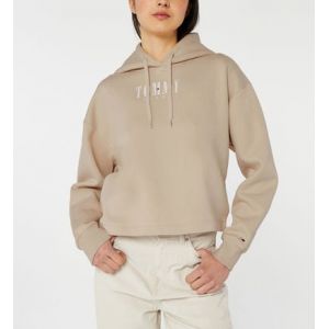 Tommy Jeans Hoodie droit signature Beige - Couleur Beige - Taille L