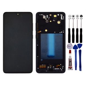 Ecran Pour Samsung galaxy S21 FE SM-G990B/DS G990U/E Ch&acirc;ssis Noir Avec Empreinte