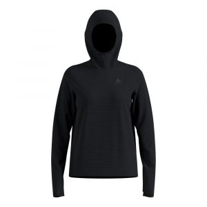 Odlo Essential Thermal Midlayer Maillot De Course Femmes - Noir, Taille XL