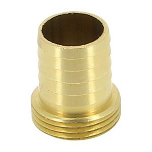 Image de Anquier Douille cylindrique filetée laiton - filetage 20/27- diamètre 19mm