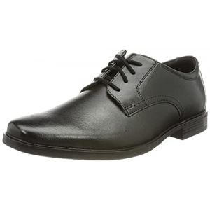 Clarks Howard Walk Chaussures Noires Pour Hommes