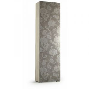 Kiamami Valentina Armoire Colonne Multifonctionnelle Avec 1 Porte D&eacute;cor&eacute;e