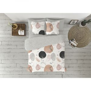 Pierre Cardin Housse de Couette Edesia Gris 144 Fils 220 x 230 cm
