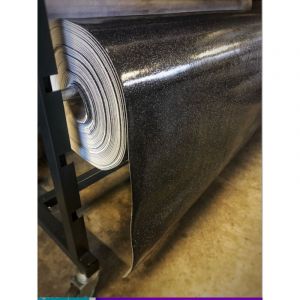 Nappe Bulgommes Imprim&eacute;e Paillettes - Au m&egrave;tre - 280 x 140 cm - Noir