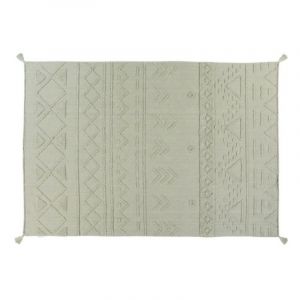 Lorena canals Tapis coton lavable Tribu olive - 170 x 240 cm