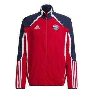 Adidas Bayern Munich Veste d'Entraînement Woven Teamgeist - Rouge/Indigo/Blanc, pointure Small - Rouge - Taille Small