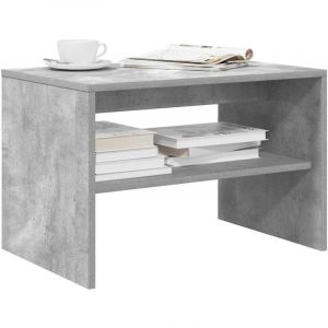 VidaXL Meuble tv gris béton 60x40x40 cm bois d'ingénierie
