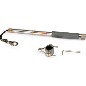 Dobar 62000 Walky Dog Plus Laisse de v&eacute;lo pour Chien &ndash; Entretoise en Acier Inoxydable &ndash; Support v&eacute;lo avec Triple Amortisseur &ndash; Laisse de Traction avec Quicklock et entretoise &ndash; 37,5 cm &ndash; Argent&eacute;