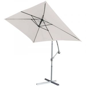 Homemaison Parasol déporté super king - 300 x 200 cm - Écru