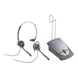 Plantronics S12 - Casque monaural convertible tour d'oreille avec microphone et amplificateur