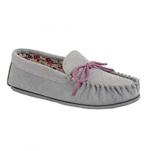 Mokkers Lily Chaussons style moc ins Femme (38 EU) (Gris) UTDF1103