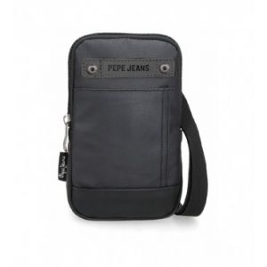 Pepe Jeans Hatfield Sac à bandoulière Noir 10,5x18x2 cm Polyester, Noir, Taille unique, Bandoulière, Noir, Taglia unica, bandoulière