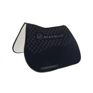 Tapis de selle pour cheval avec coussin en dessous en fibre bamboo Acavallo Lycra Gel Grip
