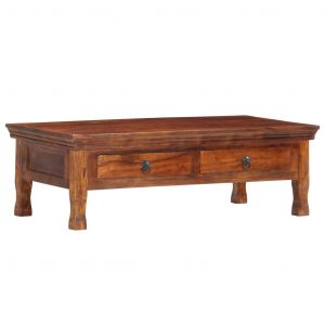 Image de VidaXL Table basse 110 x 55 x 35 cm Bois d'acacia solide