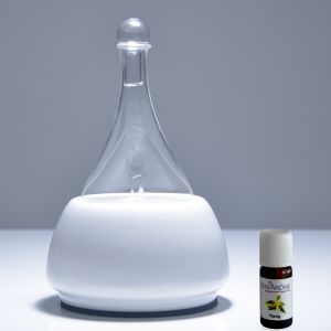 Zen'Arôme Diffuseur d'Huiles Essentielles par Nébulisation Naxos - Puissance Ajustable - Diffusion jusqu'à 100m² - 11,5 x 18,5 cm
