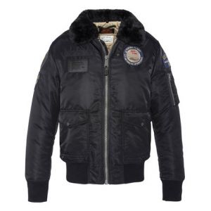 Schott Blouson bomber éco-responsable Noir - Couleur Noir - Taille XL