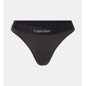 Image de Calvin Klein String griffé coton Noir - Couleur Noir - Taille XS