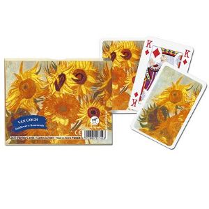 Piatnik Coffret de 2 x 55 cartes : Les tournesols de Van Gogh