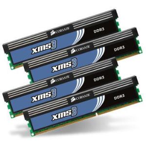 Corsair CMX8GX3M4A1600C9 - Barrettes mémoire XMS3 4 x 2 Go DDR3 1600 MHz CL9 240 broches