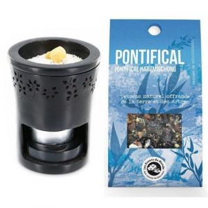 Les encens du monde Brûle-parfum + Résine d'encens Pontifical