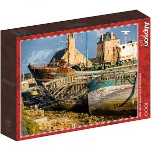 Puzzle de 1000 pièces Alipson Puzzle Bateaux Port Bretagne