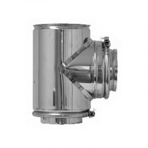 MBM Chemin&eacute;e isol&eacute; INOX dn 200/250 tee raccord 90 &deg;