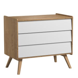 Image de VOX Commode à langer Vintage - Bois Blanc