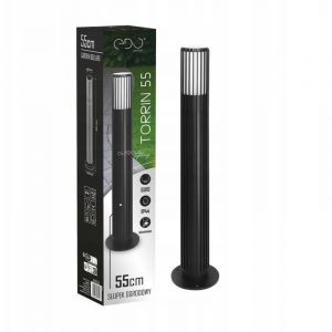 Borne lumineuse extérieure torrin 55cm IP44 GU10 220-240V noir EDO777716 Edo Solutions