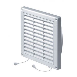 Awenta Ventilation murale conduit de grille couvrir avec tirette net et de l'obturateur 130x200mm