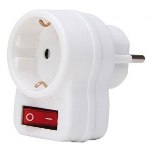 FP Prise avec intérupteur, arktisblanc