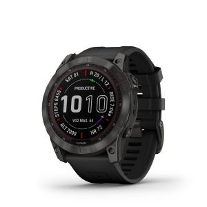 Image de Garmin Montre Fenix 7X Sapphire Solar DLC Titane noir