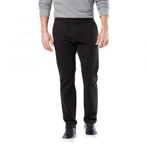 DOCKERS SMART 360 FLEX CHINO SLIM pour Homme, BLACK, 30W / 32L
