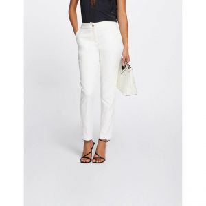 Morgan Pantalon city droit 7/8&egrave;me Beige - Couleur Beige - Taille S