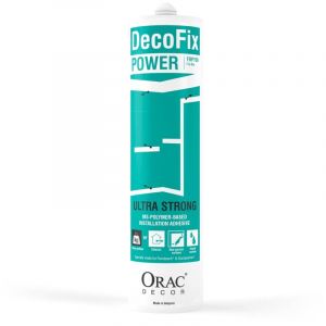 Orac Colle Decofix Power FDP700 Decor - Fixation ultra fort panneau, corniche, moulures, plinthes - 290ml Carton complet