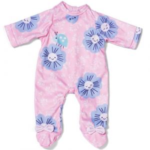 Zapf Creation BABY born Combinaison Rose avec Fleurs pour poupées de 43 cm, 838891