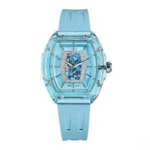 Montre Homme Tsar Bomba Nucleus Femme Series - TB8219L01 Bracelet Caoutchouc Bleu