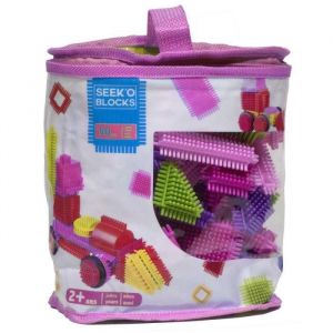 Seek'O Blocks Fille 50 pièces - Jeu de construction 1er âge