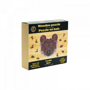 Puzzle en bois - L'Ours Gourmand - Boite en carton - Creatifwood