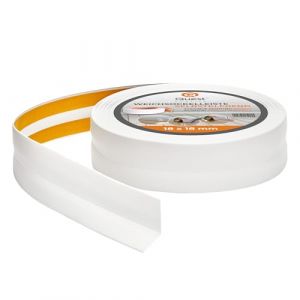 5m plinthe adhésive pour revêtement de sol en PVC blanc 18x18mm