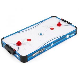 COSTWAY Table Air Hockey avec Puissant Moteur 12 V, 2 Rondelles et 2 Poussoirs pour Maison, Salle de Jeux 108 x 50 x 10 cm