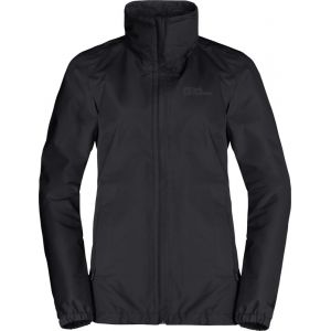 Image de Jack Wolfskin Stormy Point Veste 2L Femme, noir S Vestes trekking & randonn&eacute;e