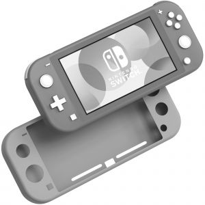 Phonillico Coque Silicone Gris Compatible Avec Nintendo Switch Lite - Etui Housse Protection Anti Rayure Anti Choc Anti Dérapant ©