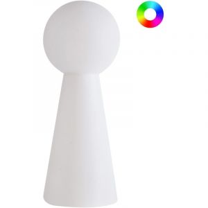 Beliani Lampadaire d'ext&eacute;rieur LED TORNE Blanc