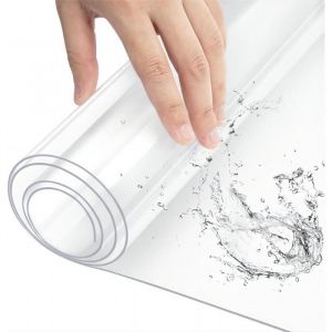 Nappe Transparente Imperméable. Film de Protection pour Table en pvc. Épaisseur 1mm. 80x140cm - Woltu
