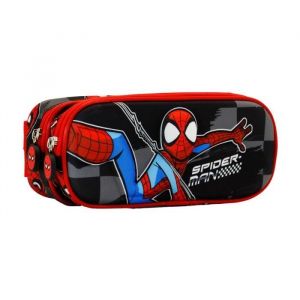 Trousse Double 3D - Marvel Spiderman Rally - Noir - Taille Unique