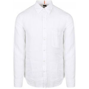 Boss Effect Chemise Relegant De Lin Blanche Blanc taille L