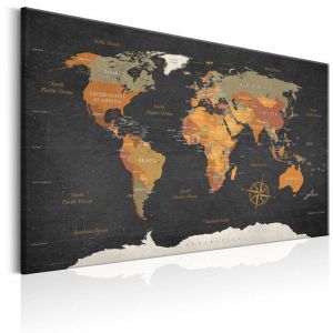 Image de Artgeist Tableau - World Map: Secrets of the Earth - 120x80