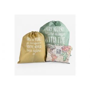 Legami Pose0001 Lot de 3 sacs de voyage unisexe, multicolore, taille M, multicolore, M Pose0001 Travel Bags, Lot de 3 sacs de voyage, voyage