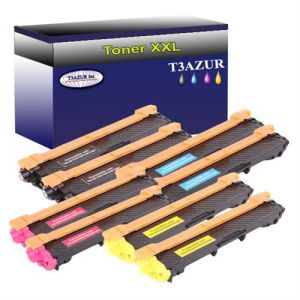 T3Azur 8 Toners Laser compatibles pour Brot r HL3150CDW, HL3152CDW, TN241, TN245 T3AZUR